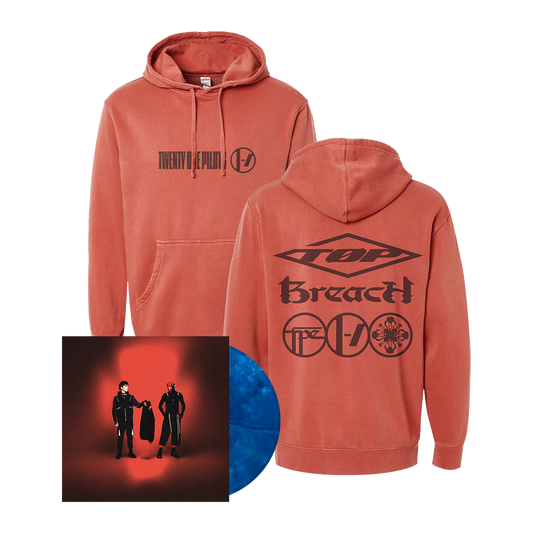 Breach Red Hoodie + Blue Inferno Vinyl