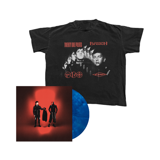 Breach Faces T-Shirt + Blue Inferno Vinyl