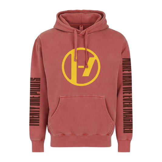 “IMAGINED” RED HOODIE