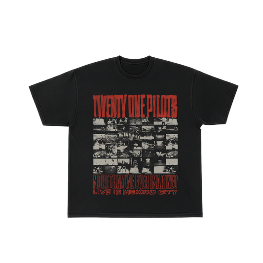 “IMAGINED” BLACK GRAPHIC TEE